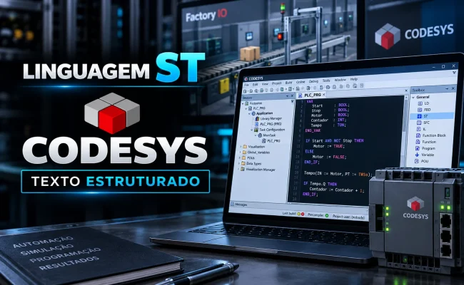 linguagem st com codesys texto estruturado