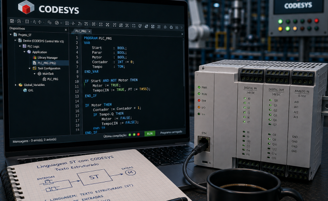 Linguagem ST com Codesys - Texto Extruturado