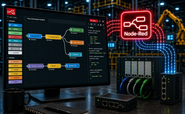 node red para automacao industrial