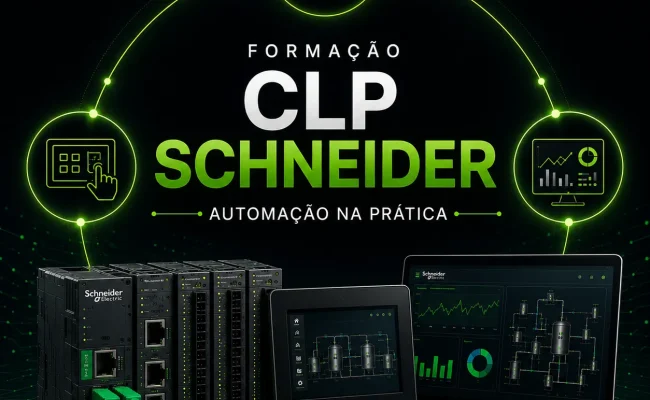 Pacote Formação CLP SCHNEIDER - Automação na prática