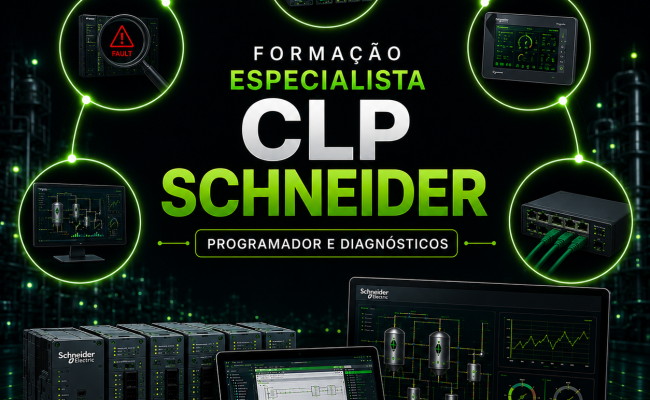Pacote Formação Especialista Programador Diagnósticos e Falhas CLP