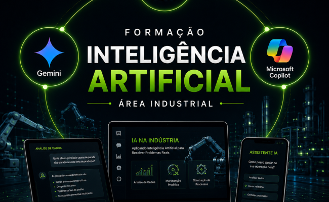 Pacote Formação INTELIGÊNCIA ARTIFICIAL Aplicado à Área INDUSTRIAL