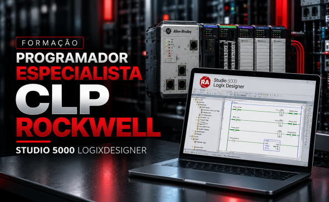 Pacote Formação Programador Especialista CLP ROCKWELL - Studio 5000 LogixDesigner